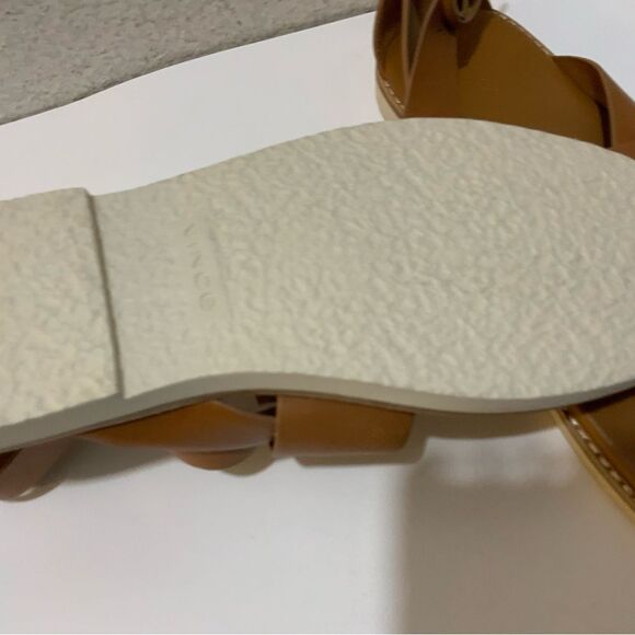 Vince Morris Strappy Flat Sandal - Tan Size 8US/ 38EU (Retail $225) - Picture 5 of 9